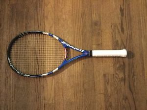 Babolat Pure Drive, 4+3/8 inch grip, Newly Strung & Newly Gripped