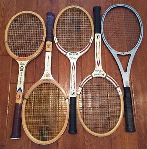 Vintage Rackets Lot Of 5 Racquets