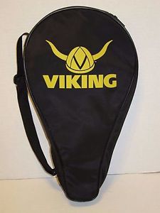 Viking Platform Tennis Racquet Racket Paddle Padded Case Bag Cover Black Yellow