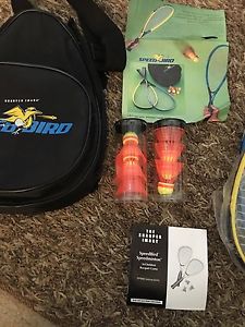 Sharper Image Speedbird Speedminton In/Outdoor Racquet Game-New !