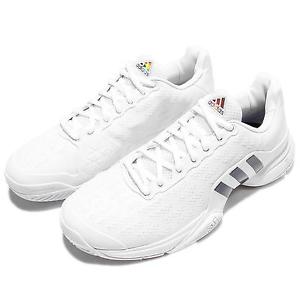 adidas Barricade 2016 White Navy Mens Tennis Shoes Sneakers AQ2255