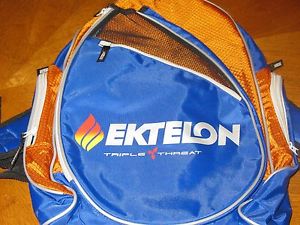 Ektelon Triple threat Warrior racquets x 2 with backpack/goggles/gloves