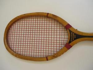 ULTRA RARE ANTIQUE VTG 1900s WIZARD A.W. SPALDING  WOOD TENNIS RACQUET