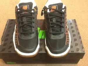PRINCE NFS RALLY SQUASH SHOE, item# 8P354-087 size 8 black/white/orange