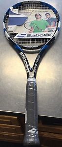 BABOLAT E-Sense Lite Pre-Strung Tennis Racquet Blue and Black 4 3/8