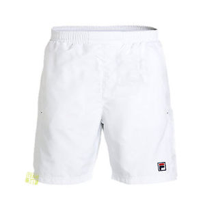 Fila Hombre Shorts de tenis Pantalones de tenis Santana blanco Talla M