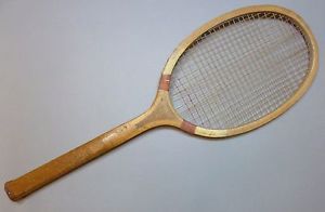 Vintage c 1900 Gebr. Hammes Germany Weddigen Wood Tennis Racquet
