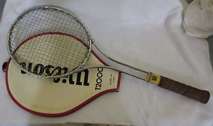 Vintage Wilson T2000 Tennis Racquet 4 1/2 Grip with Cover 26 1/2" VGC USA L4 3/8