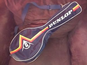 Dunlop Tennis Racquet Carrying Case Bag, Great Condition, Vintage 1980's RARE