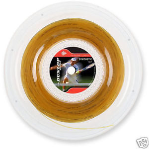 DUNLOP  SYNTHETIC GUT 16  GAUGE TENNIS STRING REEL 660'