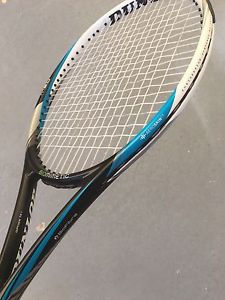 NEW Dunlop PRO STOCK Biomimetic M 2.0 TK1 XL 27.5 in. PJ Tennis Racket 4 3/8