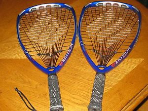 Ektelon O3 Blue racquetball racquets x 2 see pix and descriptions