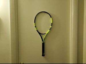 2016 Babolat Pure Aero Tour Size 4 1/4 + Free String Volkl Cyclone Yellow 16g