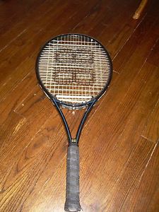 BLACKBURNE DOUBLE-STRUNG DS 107 OVERSIZE TENNIS RACQUET 4 1/2" GRIP-VERY GOOD