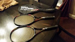 Wilson Pro Staff Classic 6.1 and Classic 6.1 Si with case.