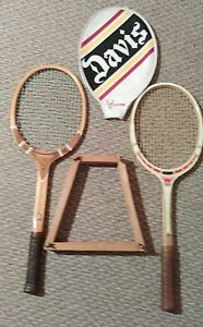 Lot of two TAD Davis Wooden Tennis Rackets-Imperial and Victor Classic