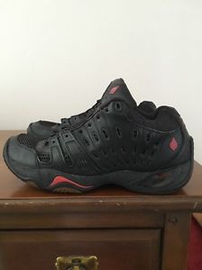 Ektelon Racquetball Shoes Black Size 10.5 Medium Width Black Red Pre-owned