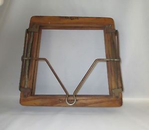 Vintage R. H. Macy & Co Wooden Tennis Racket Brace ~ Unique Clamping Mechanism