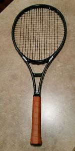Prince Classic Graphite 100 Tennis Racket Leather Grip! L3 4 3/8
