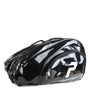 PALETERO - BOLSO DE PADEL - POWER PADEL - COLOR: NEGRO/PLATEADO CHAROL
