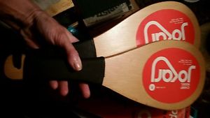 Vintage JOKARI CHAMP MODEL 2 PADDLES WITH BOX NEAR EXCELLENT