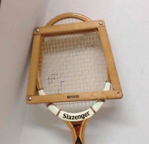 Vintage Slazenger Wooden Tennis Racket No. 1769 WOOD Racquet 4 1/2 Grip TRIUMPH