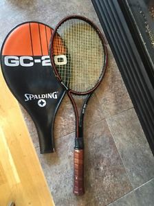 Vintage Spaulding GC-20  Tennis Racquet Graphite/Fiberglass 4 1/2 Grip W/ Case
