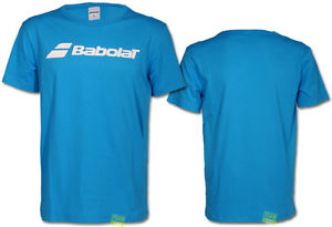 Babolat Hombre CAMISETA de TENIS camiseta PROMOCIÓN BVS Tenis azul Talla M