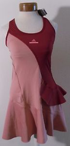 NWT Adidas by Stella McCartney Womens ASMC Tennis Dress M Deered/Sake MSRP$120