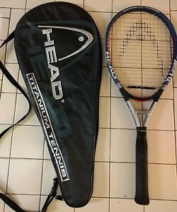 Head Ti.Laser Mid-Plus Extra Long Tennis Racquet w/4 1/2" Grip & Case LOOK