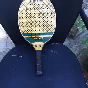 Vintage Marcraft Autographed Bobby Schwarz M-1-b Wood Racquet Paddle