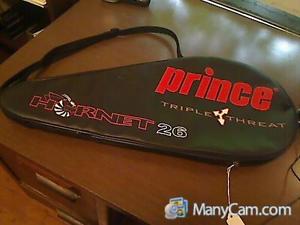 Prince TT Hornet Tennis Racquet OS 110 Triple Threat w/ Matching Bag EXCELLENT!!