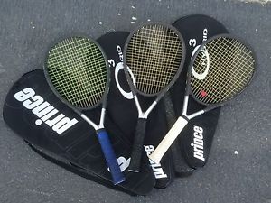 Head Ti.S6 Titanium Tennis Racquet LOT AUSTRIA Made EXCELLENT Rackets w COVERS