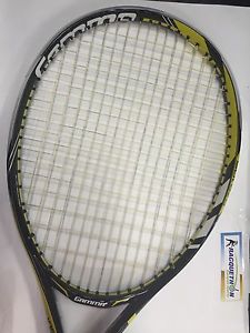 Gamma Sports RZR 105 Tennis Racquet, L2  4 1/4. New. Strung With Live Wire  17
