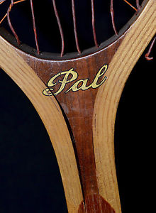 Vintage Clean Crisp Wood 1910 Magnan PAL North Attleboro MA Tennis Racket