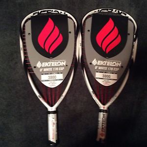 Ektelon O3 WHITE ESP RACQUETBALL RACQUET 3 5/8 grip SET OF TWO