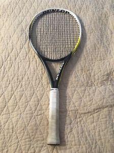 USED Dunlop Biomimetic M 5.0 4 1/2 Adult Pre-Strung Tennis Racquet Racket