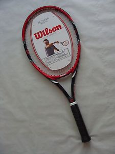 Wilson Federer Team 105 Strung Tennis Racquet Grip Size 4 3/8