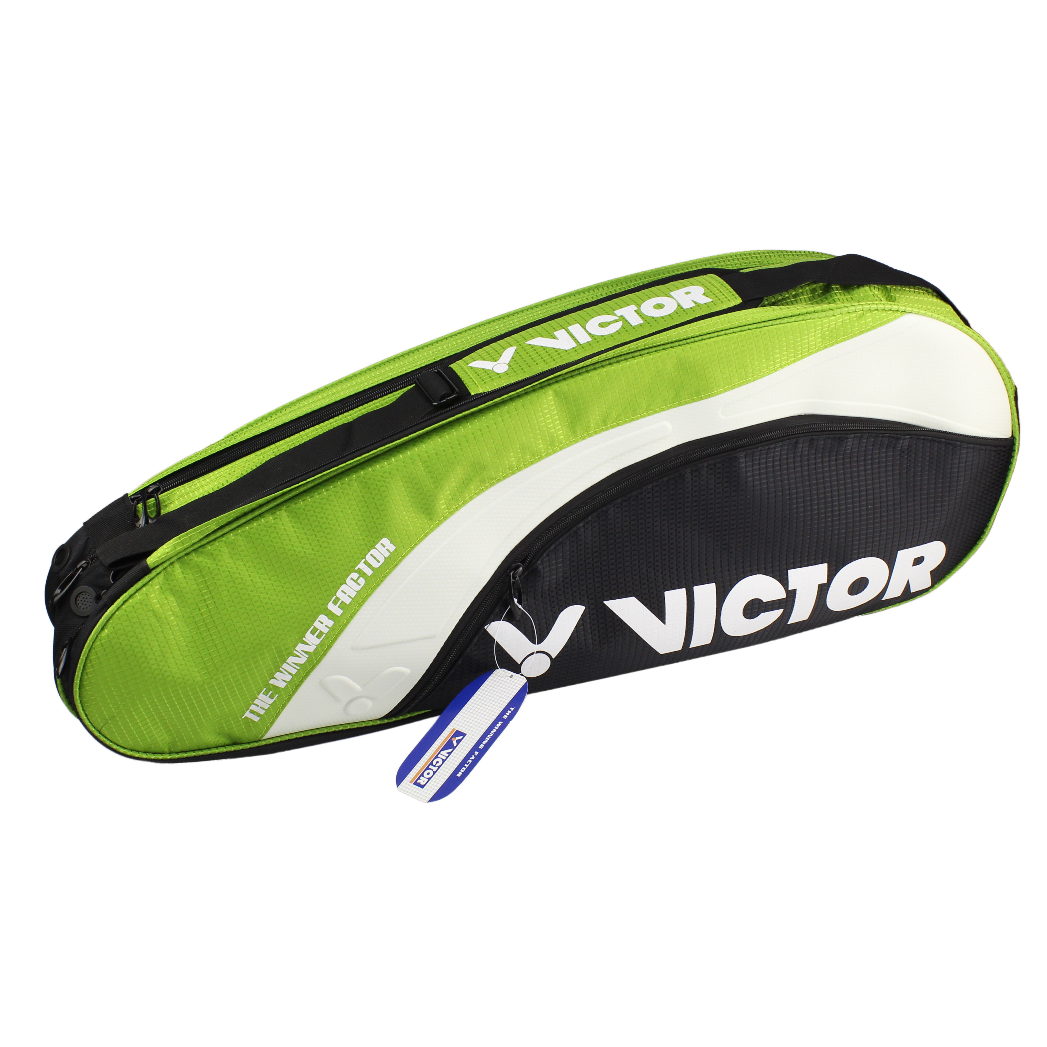 Tennis Victor BR208m Green Racket + Carry Bag Racquet 3-6 Double Bag Badminton