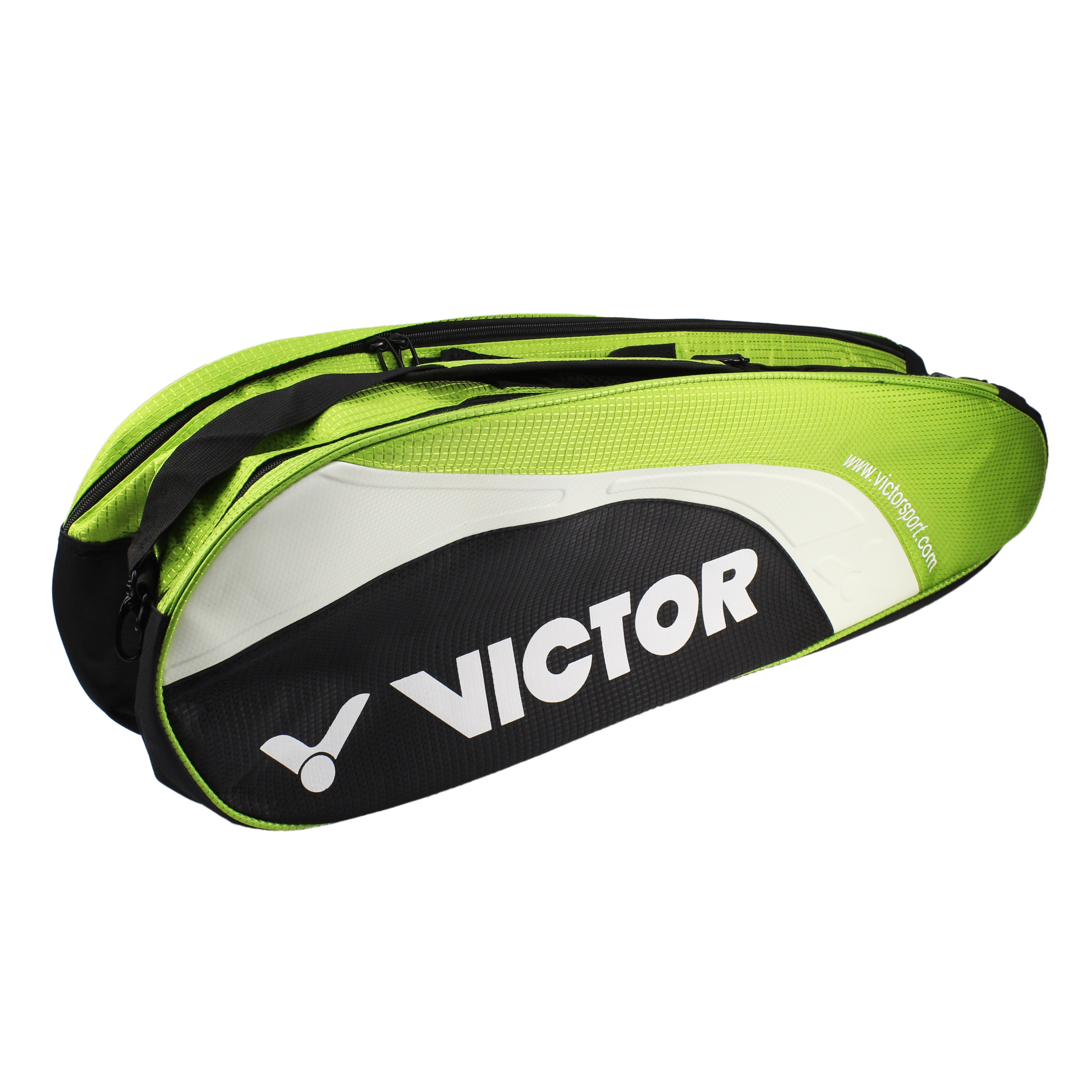 Green Tennis Victor BR208m Racket + Carry Bag Racquet 3-6 Double Bag Badminton
