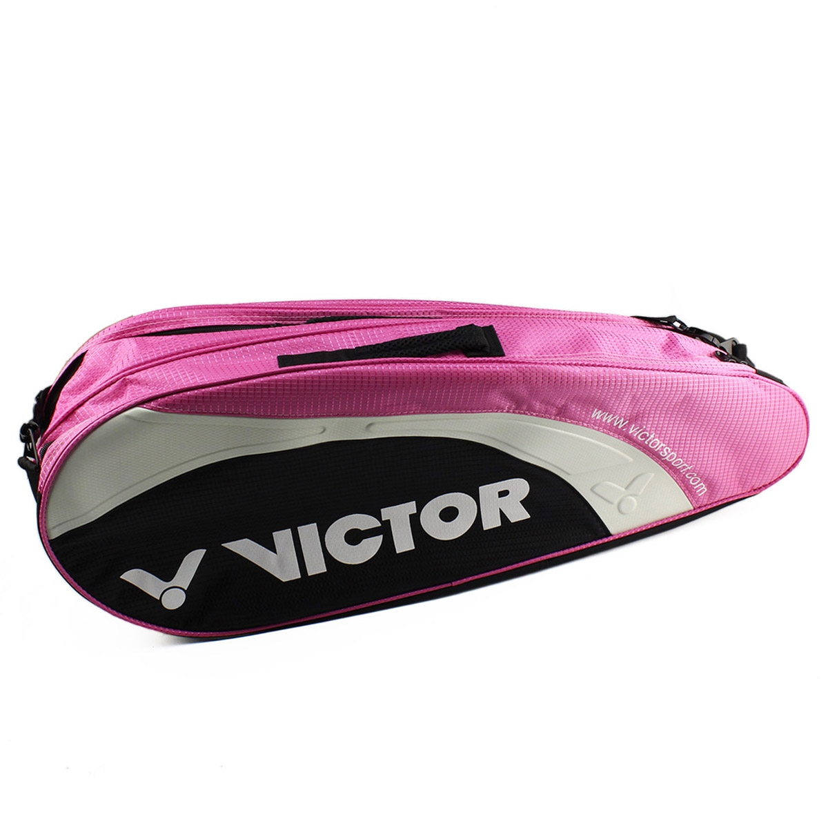 Victor BR208m Tennis Pink Racket + Carry Bag Racquet 3-6 Double Bag Badminton