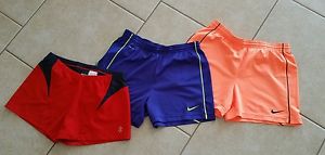 Lot of 3 Women's Nike Dri-Fit Tennis Running Athletic Shorts SZ M