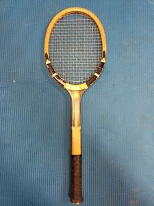 Vintage Henley Munro Tennis Racquet Racket Wooden 4 5/8" Retro 1970s