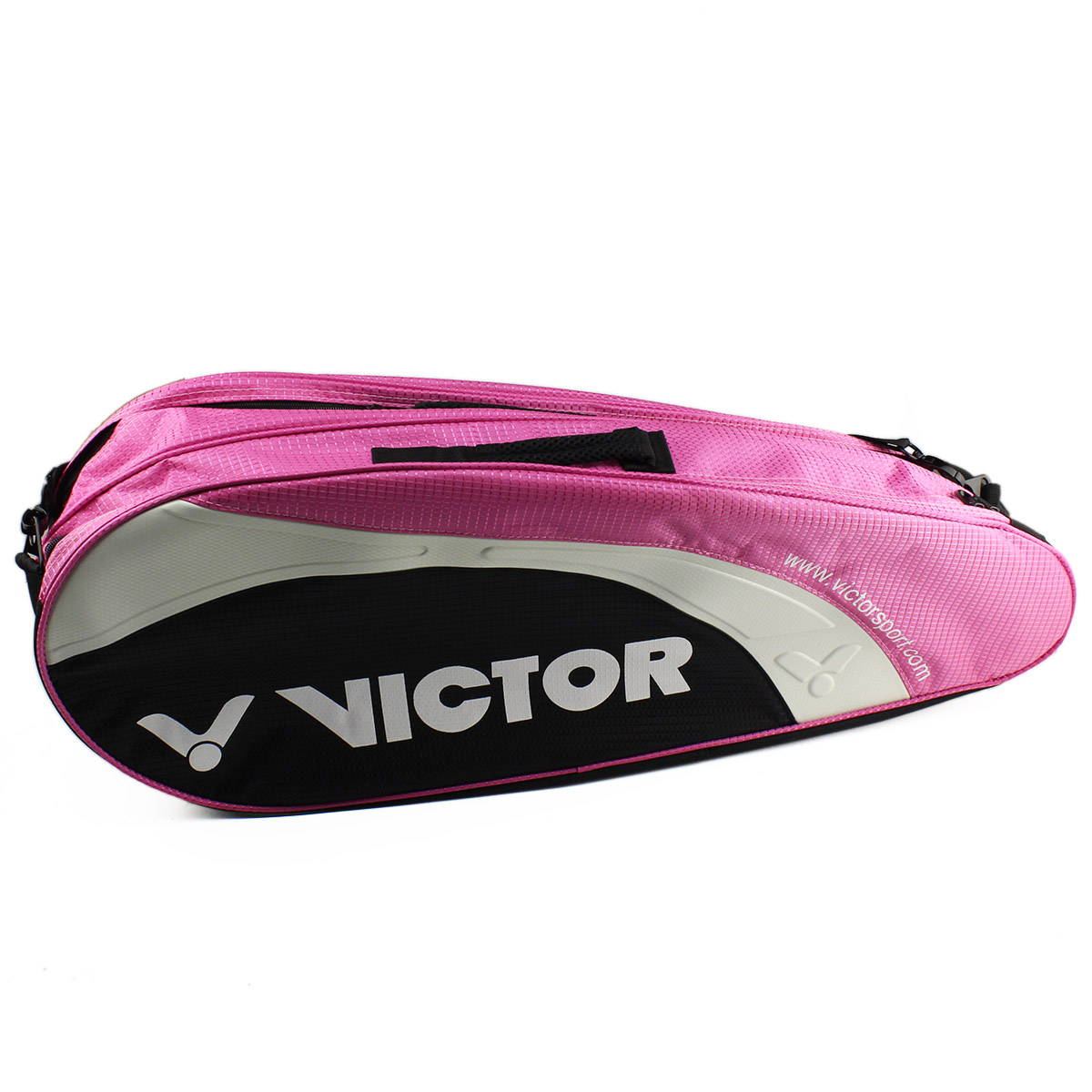 Tennis Victor BR208m Pink Racket + Carry Bag Racquet 3-6 Double Bag Badminton