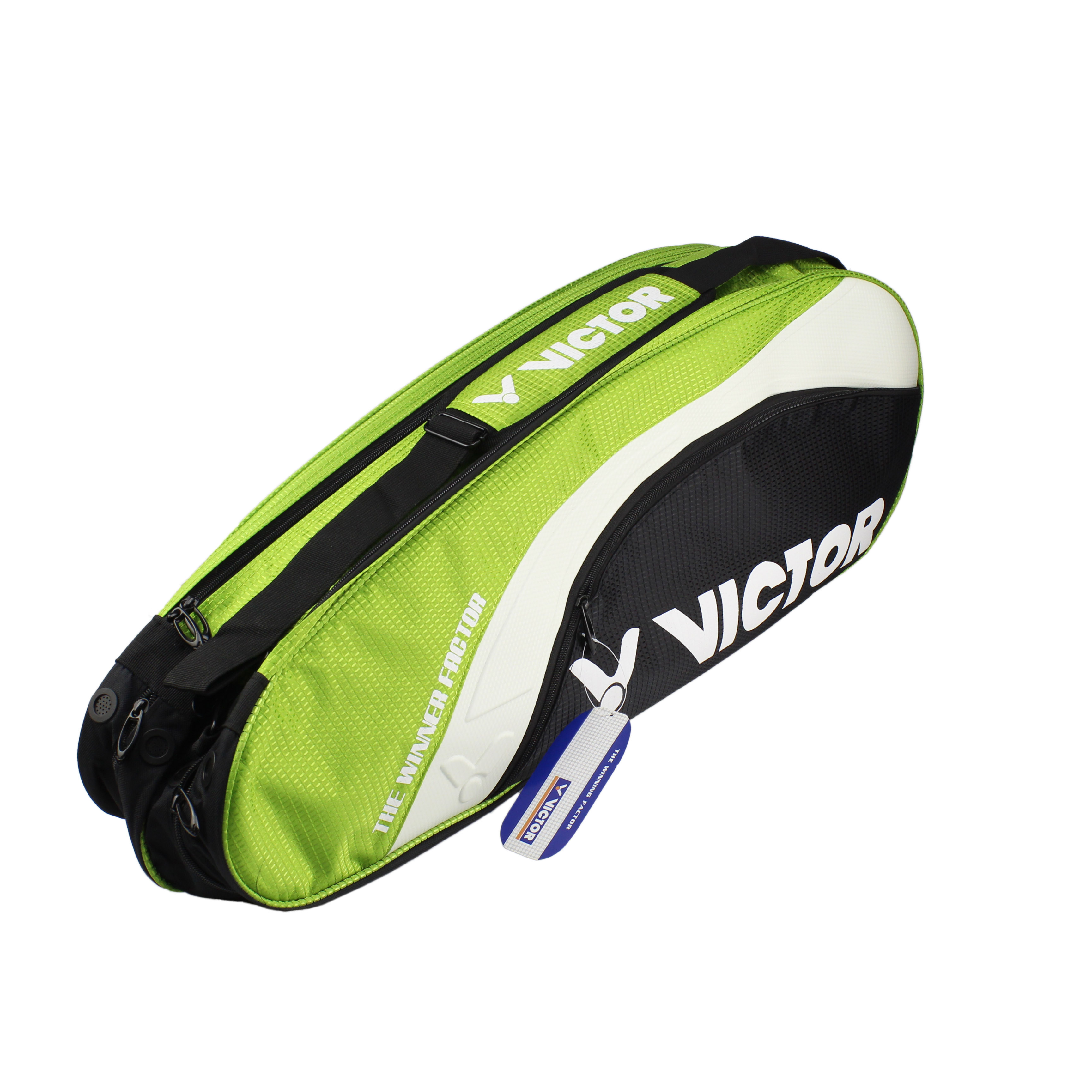 Victor BR208m Green Tennis Racket + Carry Bag Racquet 3-6 Double Bag Badminton