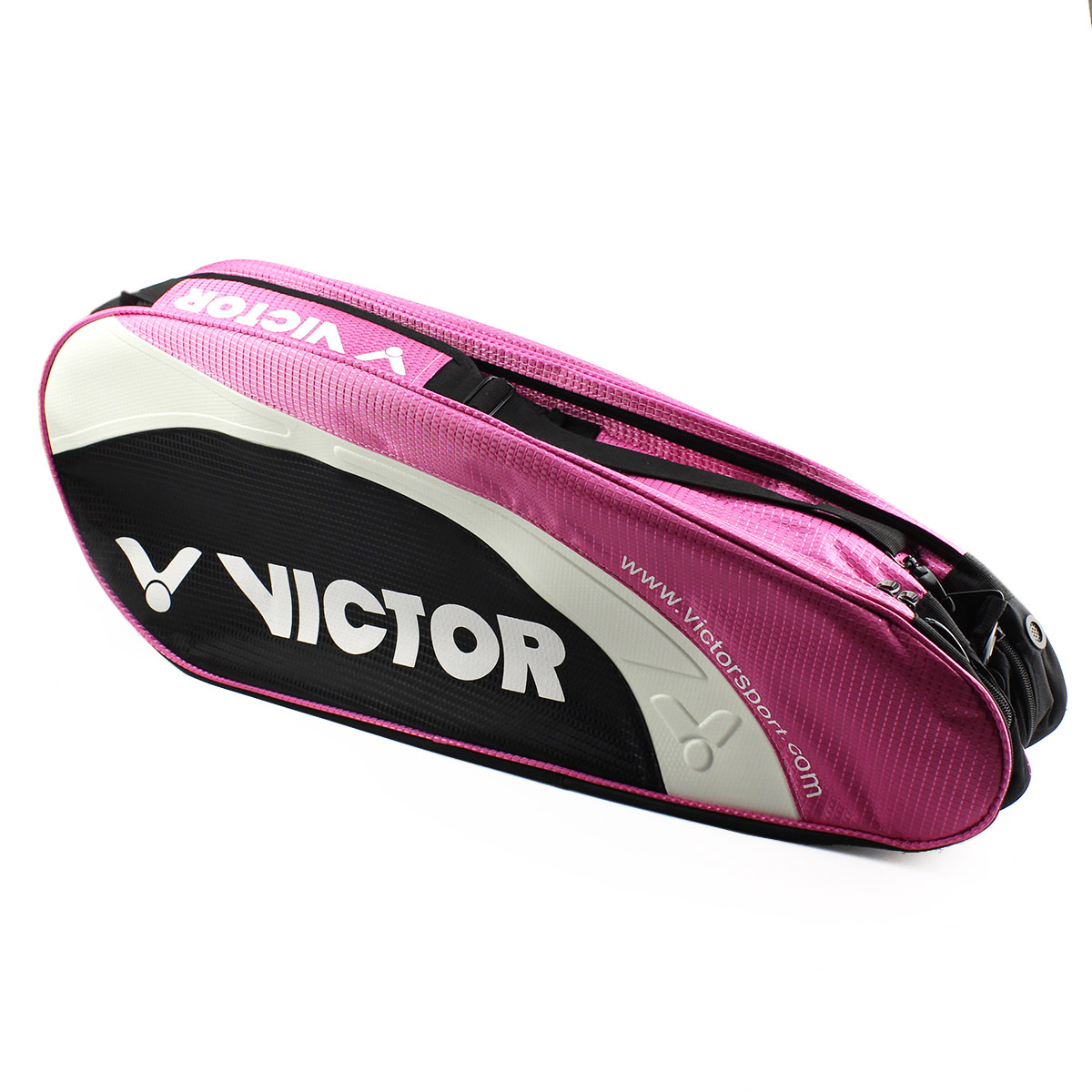 Victor BR208m Tennis Pink Racket + Carry Bag Double Bag Racquet 3-6 Badminton