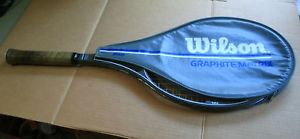 WILSON GRAPHITE MATRIX MIDSIZE TENNIS RACQUET, GRIP SIZE 4 3/8" W/COVER ORIGINAL