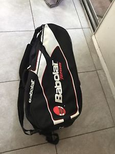BABOLAT "TEAM" Tennis Racquet Bag Good Condition Holds 6 Racquets