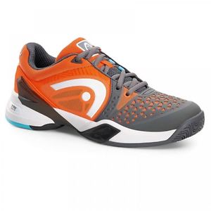 Head Rebelión universal Pro Hombre gris/naranja 2016 Zapatillas de tenis NUEVO
