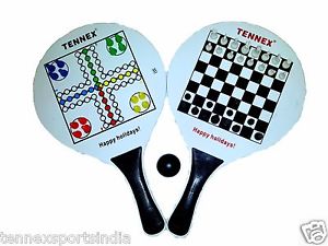 Tennex Beach Ball Racket T-999 Black along with Ludo Chess